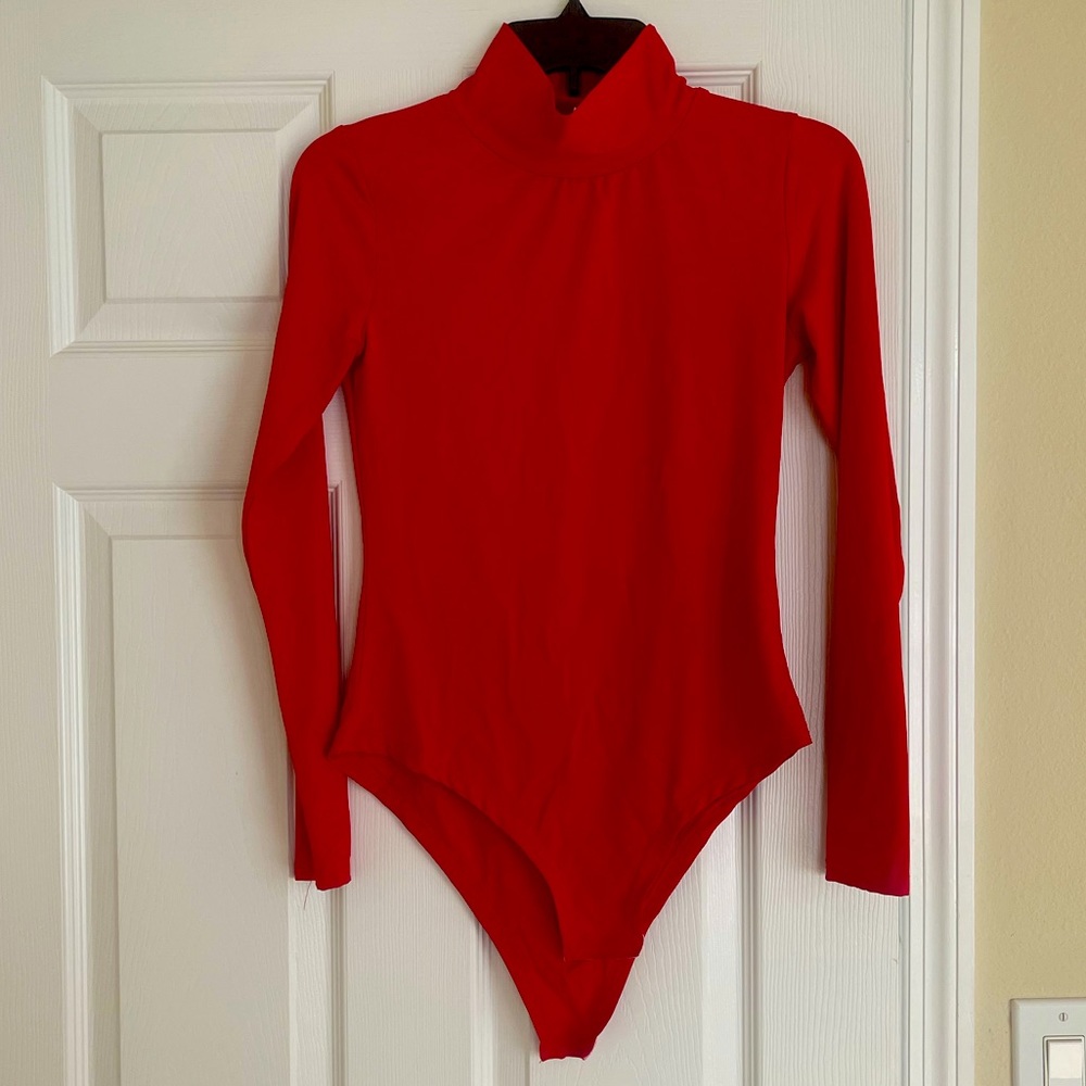 Shein High Neck Long Sleeves Bodysuit